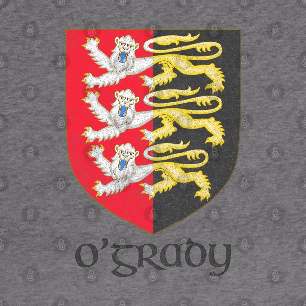 O'Grady / Faded Style Family Crest Design by feck!